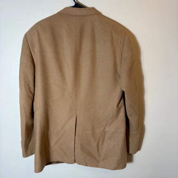 NWT Vintage Bill Blass‎ 100% Camel Hair Blazer Size 42LG